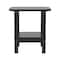 Flash Furniture Newport HDPE 2-Tier Adirondack Side Table - All-Weather - Indoor/Outdoor Black LE-HMP-1035-1517H-BK-GG - alternate 10